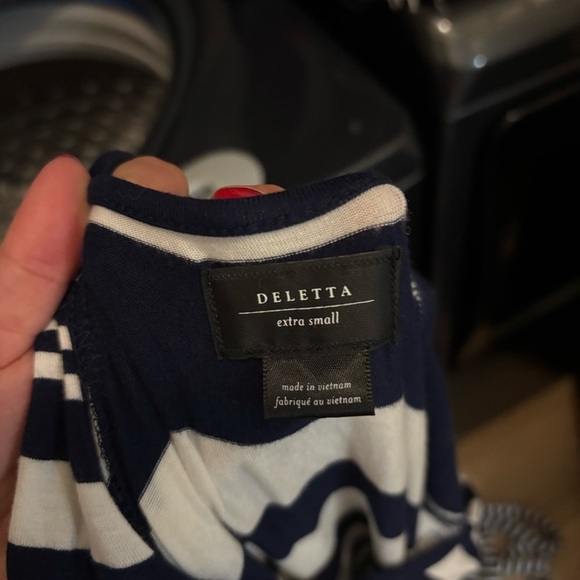 Anthropologie Deletta Women's A Different Stripe Maxi Dress Size Extra Small - Picture 5 of 5